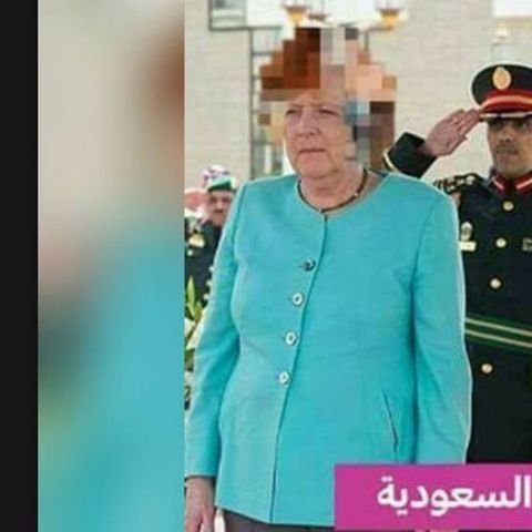 Angela Merkel gepixelt