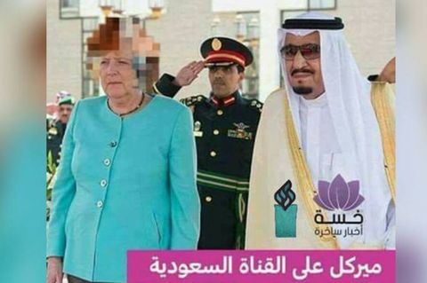 Angela Merkel gepixelt