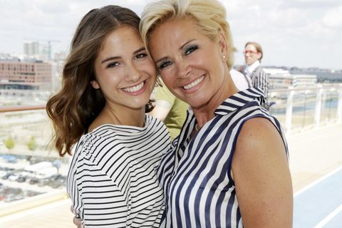 Lucia Strunz mit ihrer Mutter Claudia Effenberg