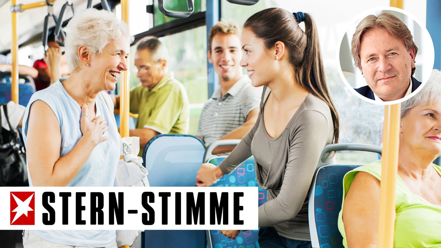 Sitzplatz anbieten