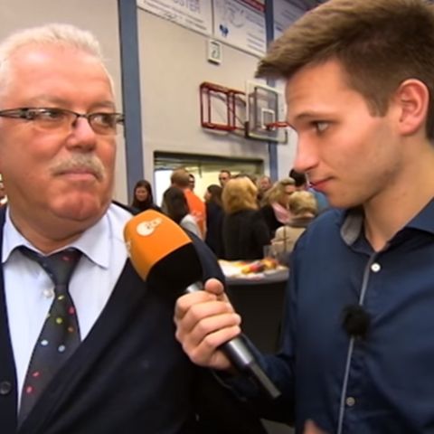 Fabian Köster im Einsatz auf einer Wahlkampfveranstaltung der CDU in Nordrhein-Westfalen