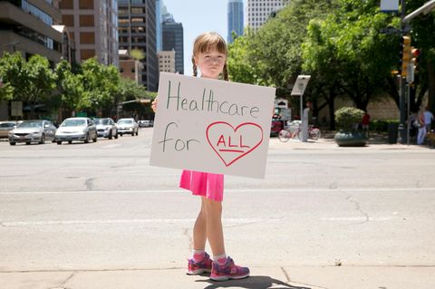 Protest gegen die Abschaffung von Obamacare