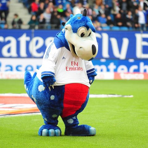 HSV Maskottchen "Dino Hermann"