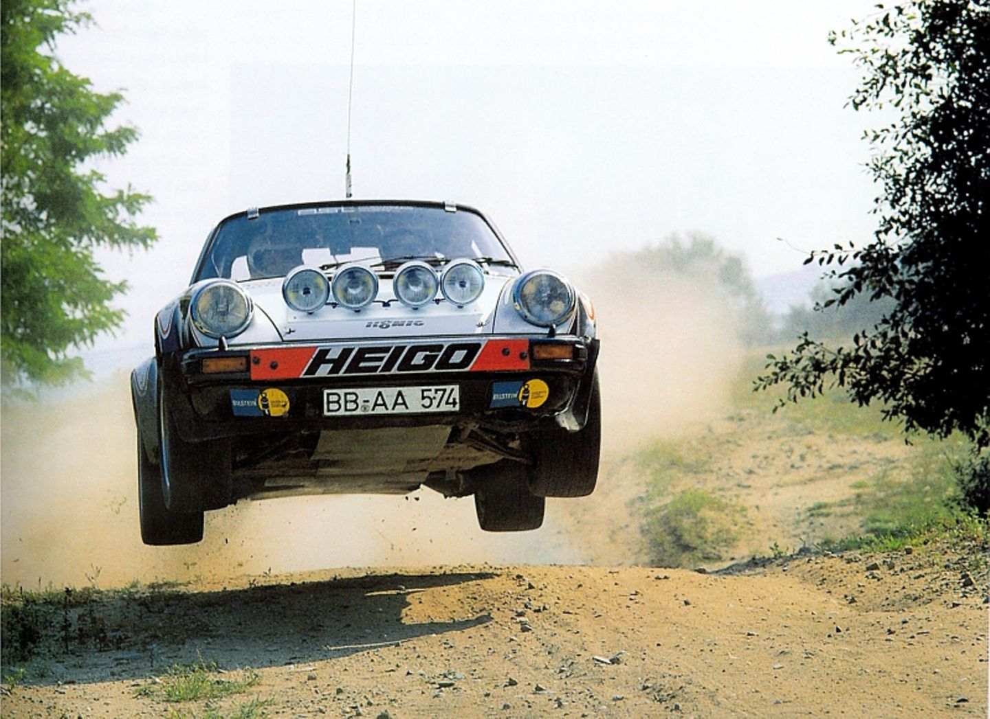 Dieter Röscheisen in Aktion bei der Unterfranken-Rallye 1980