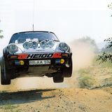 Dieter Röscheisen in Aktion bei der Unterfranken-Rallye 1980