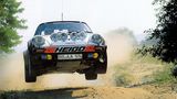 Dieter Röscheisen in Aktion bei der Unterfranken-Rallye 1980