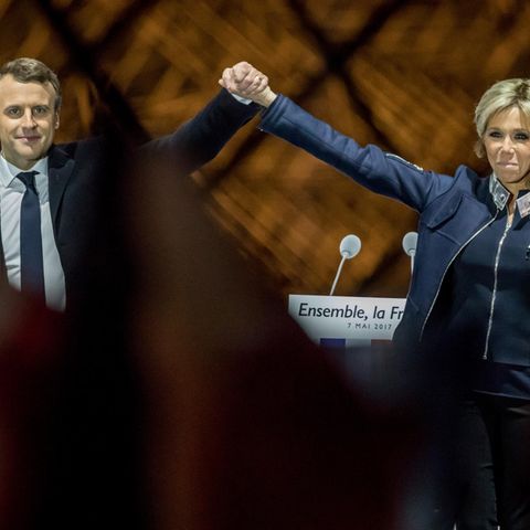 Emmanuel Macron und seine Frau