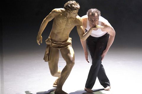 David Moore (l.) und Matthias Klink Proben für "Tod in Venedig"