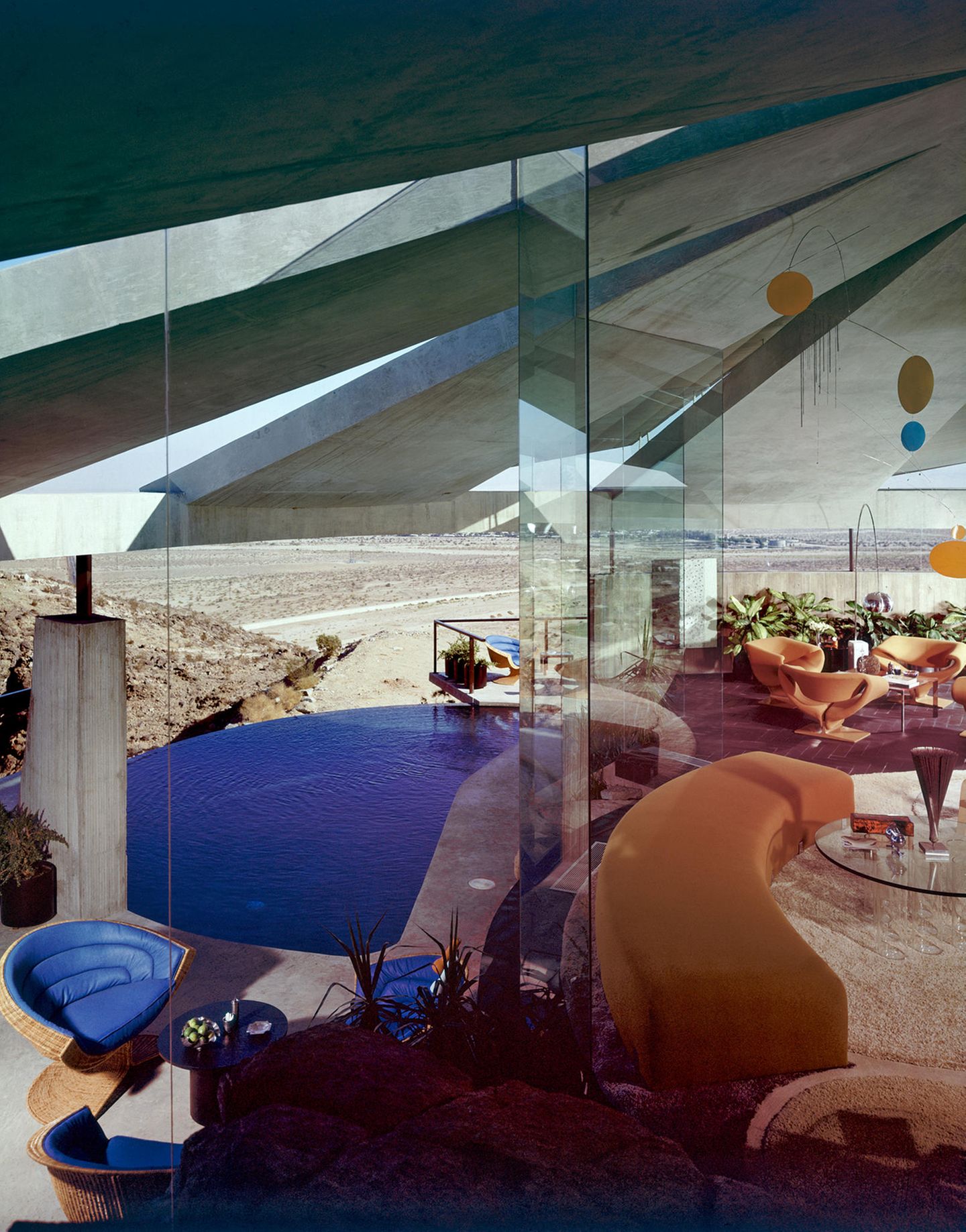 Das Elrod House von John Lautner, einem Schüler des berühmten Architekten Frank Lloyd Wright.