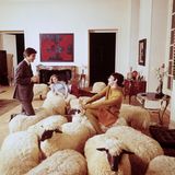 Auch Francois-Xavier Lalannes Sitzmöbel in Form von Schafen passen besser in eine großzügige Pariser Altbau-Wohnung.