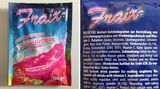 Das Getränkepulver vom "Typ Himbeere" enthält tatsächlich Himbeerpulver. Leider nur 0,1 Prozent. Um eine ganze Himbeere zu konsumieren (abgebildet sind sieben), müsste man schon ein halbes Dutzend Packungen zusammenrühren.