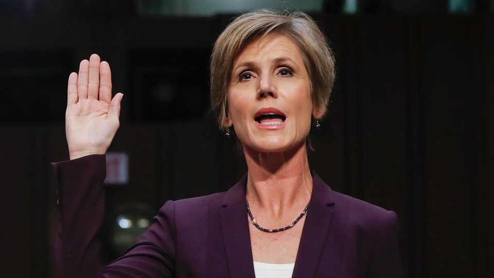 Sally Yates hat das Weiße Haus nach eigenen Angaben vor Michael Flynn gewarnt Sally Yates hat das Weiße Haus nach eigenen Angaben vor Michael Flynn gewarnt