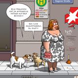 Cartoon zum Tag des Notrufs: Wo bleibt Feuerwehrmann Horst?