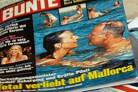 Rudolf Scharping auf der "Bunte"-Titelseite