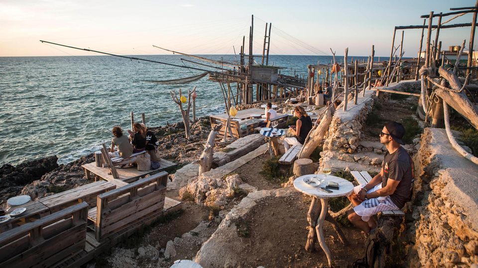 Trabucco in Apulien