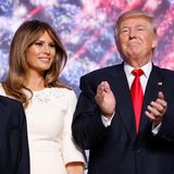 US-Präsident Donald Trump mit Ehefrau Melania und Sohn Barron