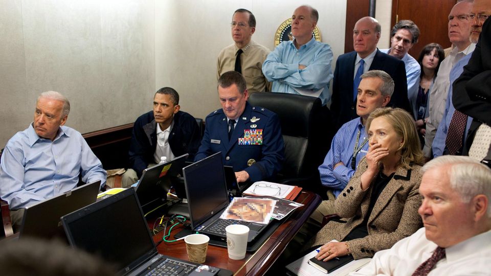 Das White House verfolgt den Bin-Laden-Einsatz