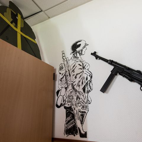 Aufenthaltsraum der Bundeswehr in Illkirch bei Straßburg