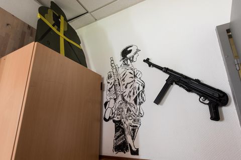 Aufenthaltsraum der Bundeswehr in Illkirch bei Straßburg