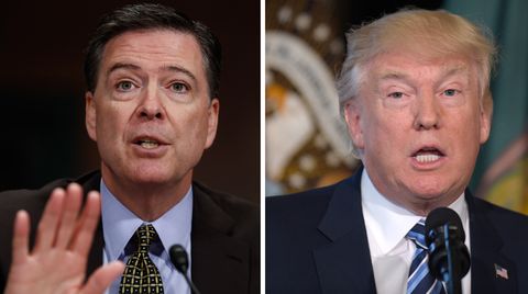 FBI-Direktor James Comey (l.) wurde von US-Präsident Donald Trump gefeuert