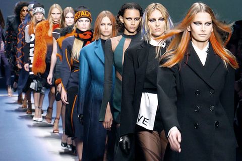 Models auf Laufsteg