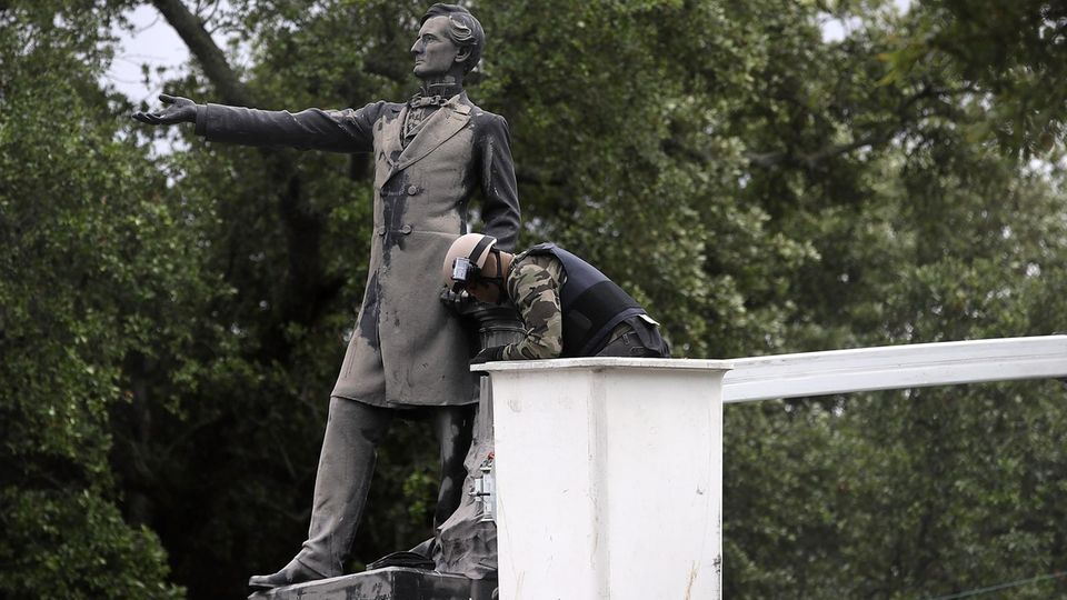 Für das Denkmal des einzigen Südstaaten-Präsidenten Jefferson Davis ist in New Orleans kein Platz mehr.
