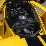 Das Gepäckfach hinter dem Motor.