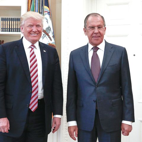 US-Präsident Donald Trump und Russlands Außenminister Sergej Lawrow bei ihrem Treffen im Weißen Haus