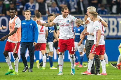 HSV-Stürmer Pierre-Michel Lasogga war der Last-Minute-Held auf Schalke