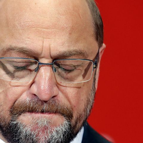 Martin Schulz, zerknirscht