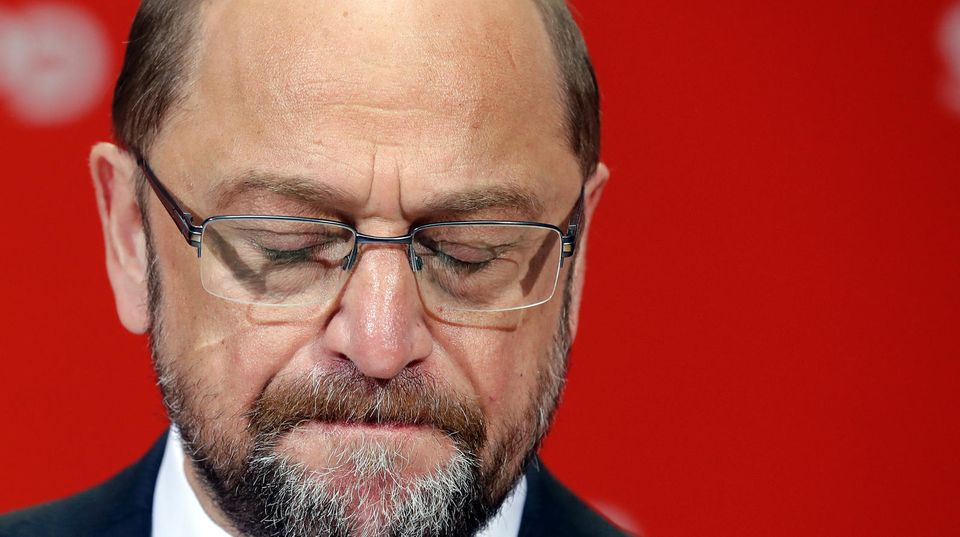 Martin Schulz, zerknirscht