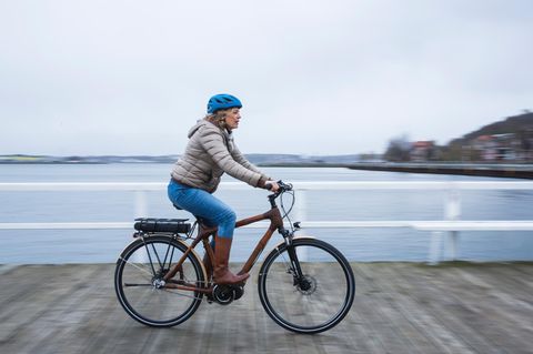Fahrradrahmen aus Bambus hergestellt