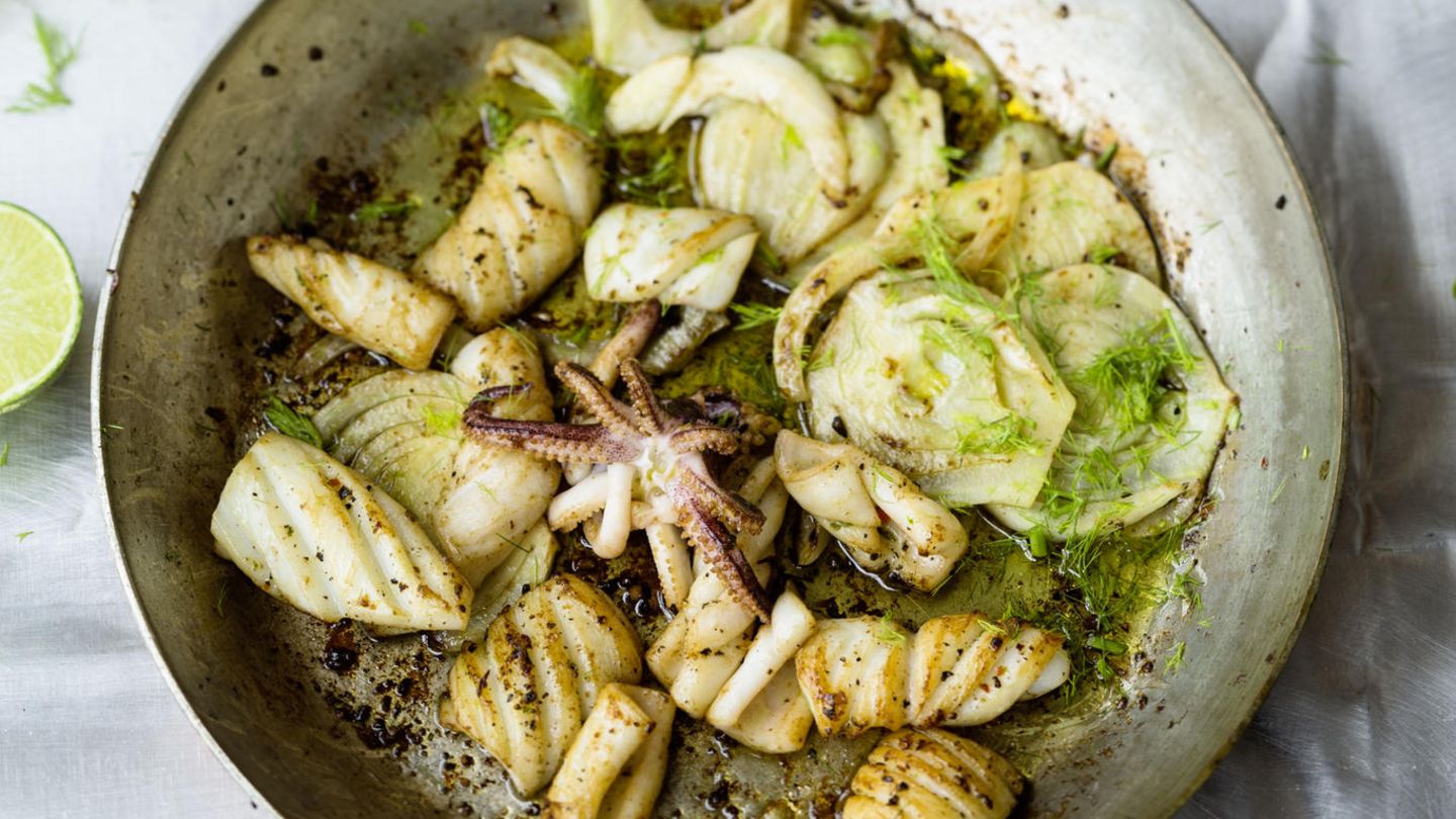 Tintenfisch als Schnelle Nummer: Tintenfische sind ein Pfannenquickie