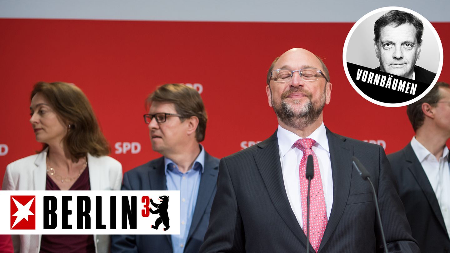 Noch verschließt Martin Schulz den Blick nac