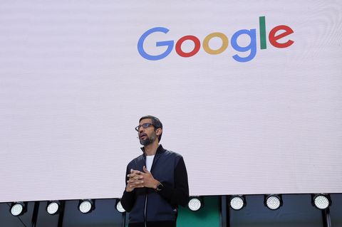 Google-Chef Sundar Pichai bei der ersten Keynote der Entwicklerkonferenz Google I/O.