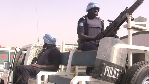 Eine Polizeipatrouille in Gao, im Norden von Mali (Archivbild)