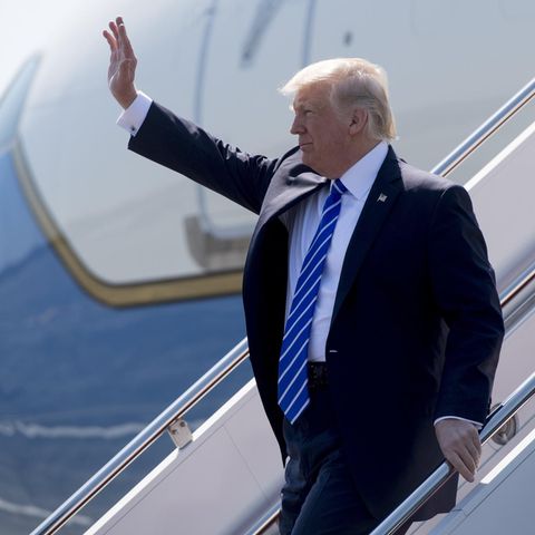 Donald Trump verlässt die Air Force One
