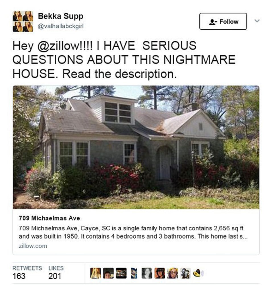 Skurille Immobilienanzeige: Dieser Tweet löste den Sturm im Internet aus. Dieser Tweet löste den Sturm im Internet aus.