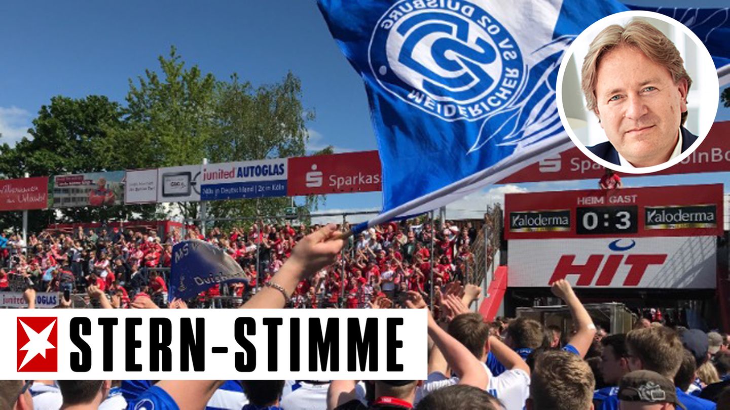 Nach dem Schlusspfiff im Südstadion verbrüderten sich weiß-blaue Duisburger und rot-weiße Kölner