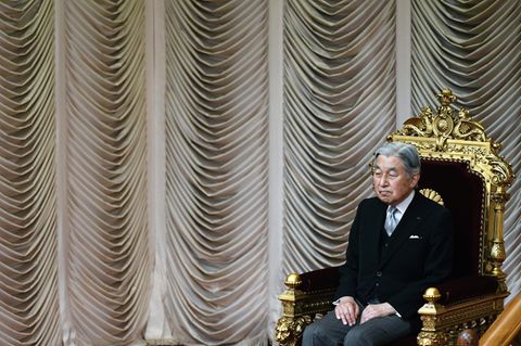 Japans Kaiser Akihito bei einer Parlamentssitzung