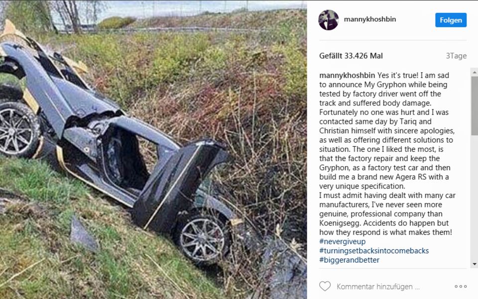 Größter Pechvogel: Werksfahrer crasht Zwei-Millionen-Supercar Größter Pechvogel: Werksfahrer crasht Zwei-Millionen-Supercar