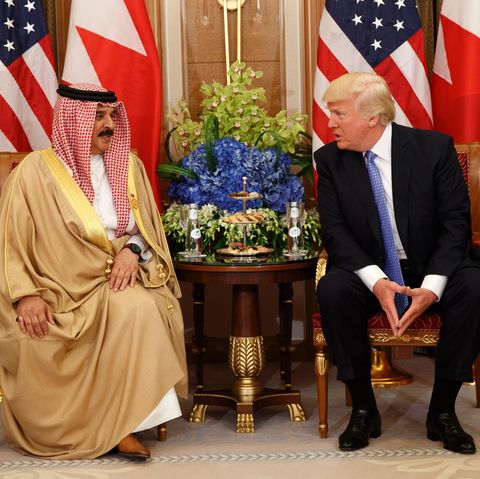 Donald Trump - hier zu Gast bei Bahrains König Hamad bin Isa Al Khalifa.