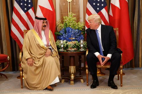 Donald Trump - hier zu Gast bei Bahrains König Hamad bin Isa Al Khalifa.