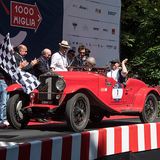 Auch die legendäre Startnummer 1, ein O.M. 665 Sport Superba mit Giulano Cané und Lucia Galliani, hat es in Ziel geschafft.