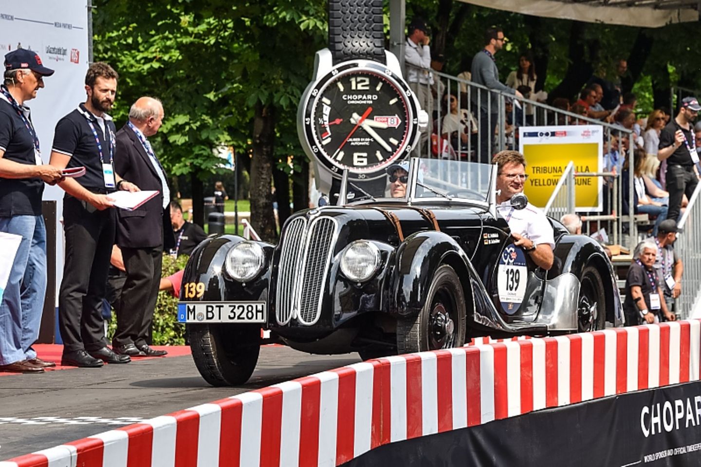 BMW-Entwicklungsvorstand Klaus Fröhlich war zum ersten Mal bei der Mille Miglia dabei.