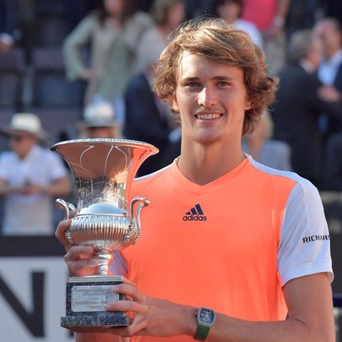 Der deutsche Tennisspieler Alexander Zverev bei seinem Triumph in Rom