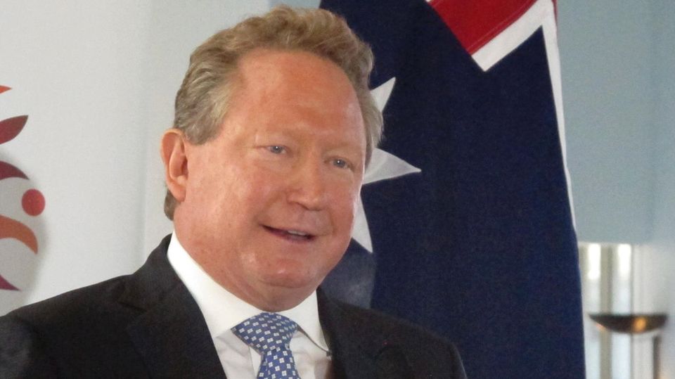 Der australische Bergbau-Magnat Andrew Forrest bei seiner Rede am Montag im Parlament in Canberra Der australische Bergbau-Magnat Andrew Forrest bei seiner Rede am Montag im Parlament in Canberra