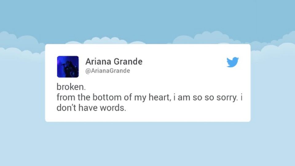 Anschlag in Manchester : Nach Attentat bei Konzert: Ariana Grande unterbricht offenbar ihre Tournee