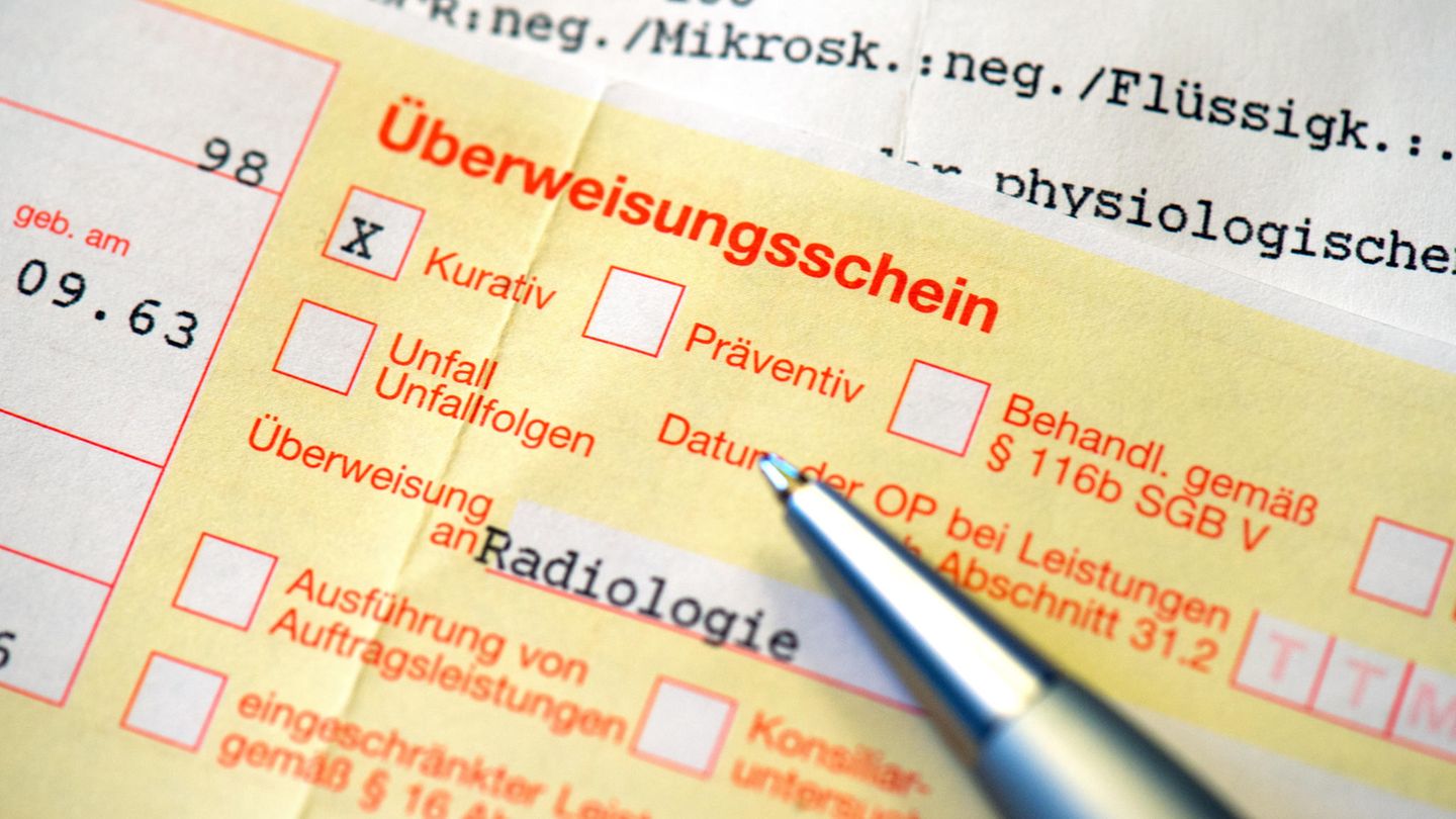 Überweisungsschein