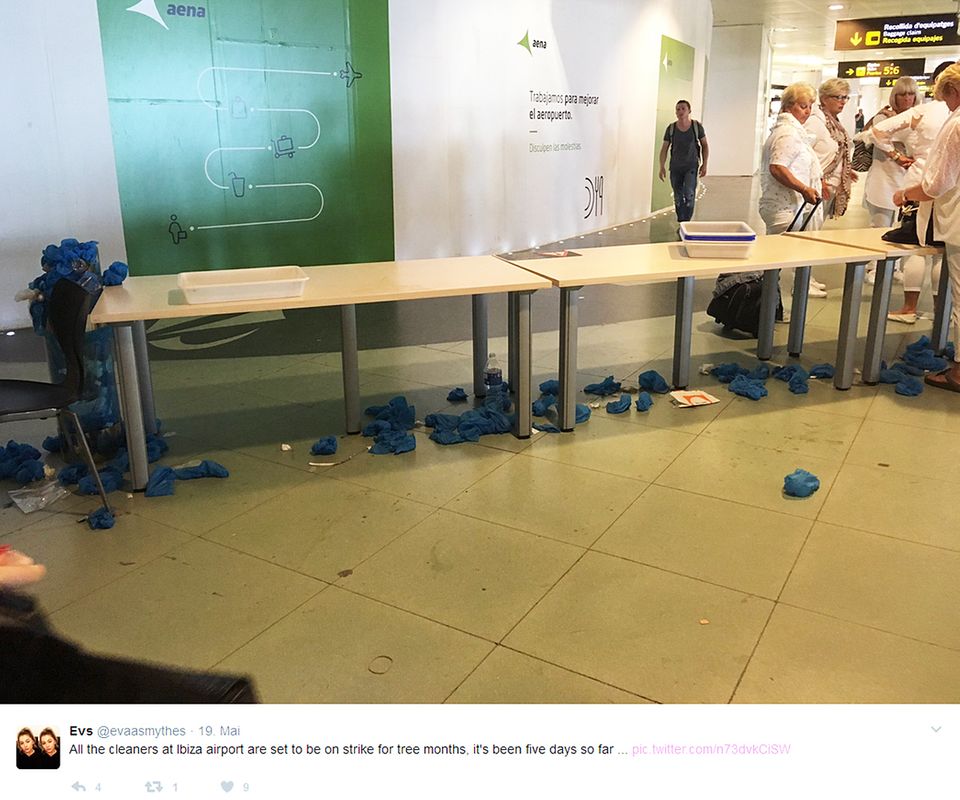 Überall Dreck und leere Flaschen: Der Flughafen auf Ibiza verkommt zur Müllkippe - aus einem kuriosen Grund